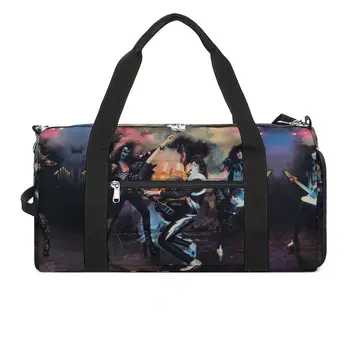 Спортна чанта Kiss Band, Оксфордские спортни чанти, голяма дизайнерска чанта за тренировки, скъпа чанта за фитнес за мъже и жени