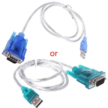 Сериен порт USB-RS232, 9-пинов кабел DB9, адаптер сериен COM порт, конвертор Whosale & Direct доставка
