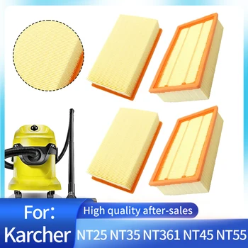 Hepa-филтър за Karcher NT25/1 NT35/1 NT45/1 NT55/1 NT361 ECO NT561 ECO NT611 ECO Взаимозаменяеми Плосък Плиссированный филтър