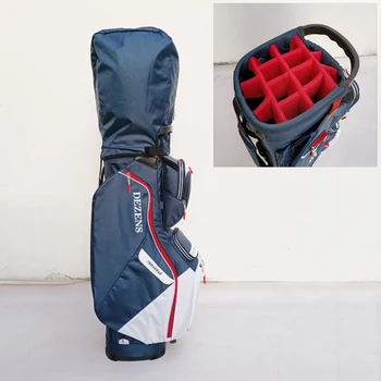Чанта за голф с 14-позиционными горните разделители Ергономична с найлонови водоустойчив дождевиком Професионална чанта за голф