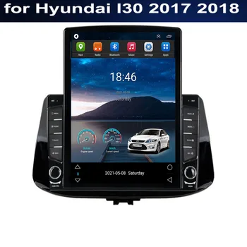 За Tesla Стил 2Din Android 12 Автомобилен Радиоприемник За Hyundai I30 от 2017 до 2035 Мултимедиен Плейър GPS Стерео Carplay DSP RDS Камера
