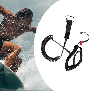 Може да се използва гореща 10-крак бяла дъска за сърф с еластична въже на кръста