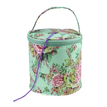 Чанта за плетене, домашна чанта за ежедневно за съхранение на вълнена прежда, вязаная на една кука шевна игла, чанта за тъкане, чанта за съхранение прежда