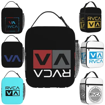 Класически дрехи Rvca, изолирани чанти за обяд, преносими чанти за пикник, термоохладитель, обяд-бокс, чанта за обяд за жени, работа, деца, училище