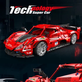 2369 бр. Нов Стил 1:10 Ferra Daytona GT SP3 Технически Автомобил градивните елементи на Суперавтомобил на Състезателен Автомобил, Тухли Играчка За Възрастни, Деца Подарък