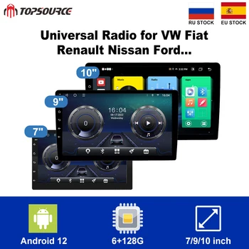 9/10 инча 2 Din Android12 Авто Радио Мултимедия Видео Универсален стерео Carplay GPS За Volkswagen Nissan, Hyundai, Kia, toyota