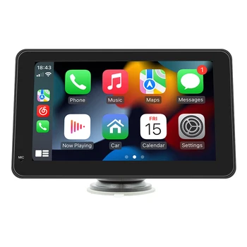 9-Инчов Преносим Авто MP5 плейър Тенис на Мултимедиен Плеър Монитор Подкрепа CarPlay Android Auto Mirror Линк