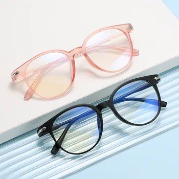 Реколта прозрачни очила желе цвят син цвят, светостойкие очила За жени И мъже, трендови оптични компютърни очила, модерен плоски слънчеви очила