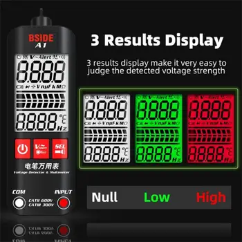 A1 A2 A5 Мини Мултицет LCD дигитален тестер за Напрежение Детектор постоянно/променливо напрежение Частотное съпротива NCV Приемственост в реално време