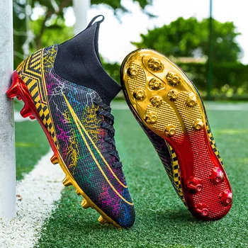 Висок клас футболни обувки Neymar, футболни обувки за футзала Chuteira Campo, Мъжки спортни обувки, Дамски обувки Ourdoor TF/AG