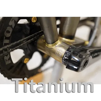 Защитен стикер по-ниска категория от титанова сплав UnionJack Ti, стикер на задната част на вилката на велосипеда Brompton