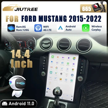 128 Г 14,4 инча За Ford Mustang 2015 2016 2017-2022 Android 11 сензорен екран Автомобилен GPS главното устройство Мултимедиен плейър Авто Радио