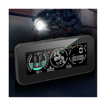 F3 мотоциклет 3 в 1 монитор за налягането в гумите GPS за измерване на Скоростта на Скоростта на автомобила Тахометър измерване на наклон TPMS LCD цифров HUD
