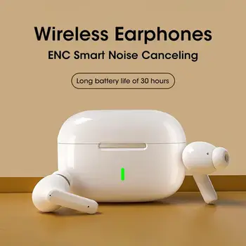 2023 Безжични Bluetooth слушалки TWS-слушалки Безжични слушалки Стерео Hi-Fi слушалки Слушалки Спортни ENC Smart с шумопотискане