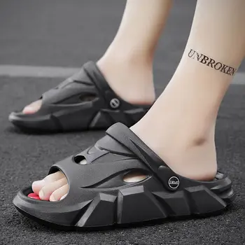 Улични Сандали Мъжки Летни тенденция на тежкотоварни сандали с дебела подметка Мъжки