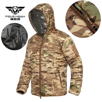 Размер 5XL на открито тактически камуфлажни памучни дрехи есен-зима ветрозащитный топло палто с качулка езда туризъм спортни топлинна военно яке