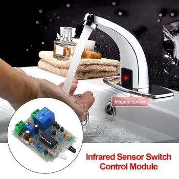 Инфрачервен безконтактен превключвател DIY Комплект със закъснение 0-40 секунди, автоматичен кран, модул на IR-датчик
