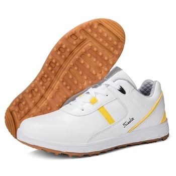 Водоустойчив обувки за голф, Удобни Мъжки Маратонки за голф 36-46, Мъжки обувки, за разходки на открито, Нескользящие Спортни обувки, обувки за голф