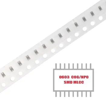 МОЯТА ГРУПА 100ШТ SMD MLCC CAP CER 12PF 100V C0G/NP0 0603 Многослойни керамични кондензатори за повърхностен монтаж в наличност