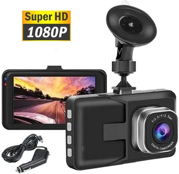 3-Инчов Full HD 1080P видео Рекордер Dash cam За Управление на Автомобил DVR Камера Циклична Запис Широкоъгълен Видеорекордер един dashcam