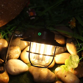 Уличен фенер за къмпинг Type-C, Заряжающийся преносими led лампа, 4 асистенции, лампа за палатка, Плавно спиране на тока, Окачен дифузната светлина за Риболов, барбекю