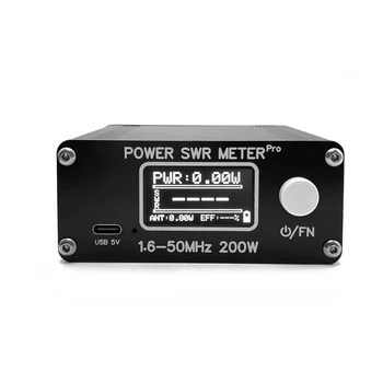 1,29 Инчов OLED-дисплей, Тестер Стоящи Вълни, честота 1,6-50 Mhz, КСВ Измерител на мощност 0.5 W-200 W, Акумулаторна Батерия USB Type-C Power