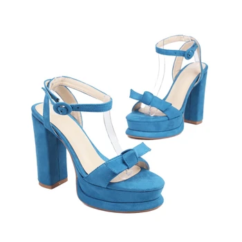 Луксозни сандали, дамски дизайнерски пикантни модерни Сватбени обувки с отворени пръсти на висок ток и платформа с каишка и катарама, Zapatos De Mujer Булката 2731