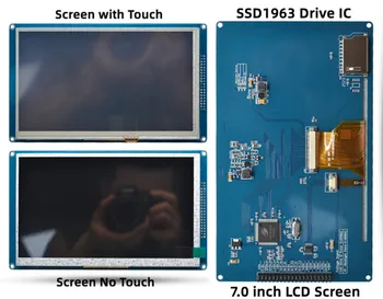 7.0-инчов модул цветен екран SSD1963 TFT LCD (сензорен екран/без допир) с 51 микроконтролера 800*480