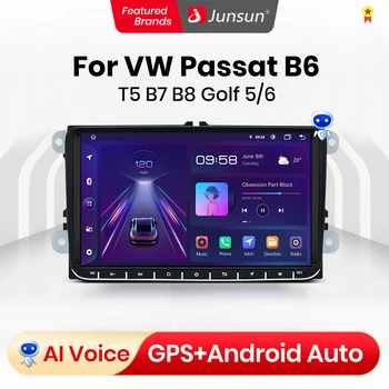 Junsun V1 Android 10 2din радио coche против pantalla За VW passat b6 t5 b7 b8 Golf 5 6 caddy POLO T5 touran Android авто carplay