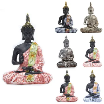 Статуя на Буда, Юго-Източна Азия, Червен Антики, на Едро, Бижута от смола, креативни подаръци, Украшения за дома, Декорация