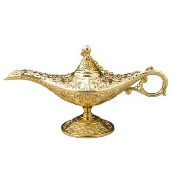 Луксозен Вълшебната лампа на Аладин, Коллекционный рядко арабски подпори, пот Аладин, подарък и декоративни подаръци Само за тийнейджъри