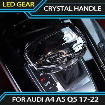 Кристален Дръжка Капак Дръжка на скоростния Декоративна Капачка Главата на Ръкохватката на Лоста за Audi A4 A5 Q5 2017-2022 Аксесоари За Смяна на интериора