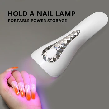 Преносима лампа за изсушаване на гел-лак YIKOOLIN за маникюр, UV led лампа за ноктите, UV-лампа за вливат в гел дизайн на ноктите, Професионално оборудване