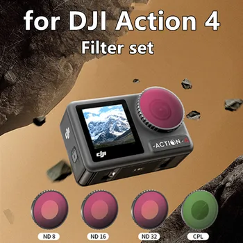 За DJI Action4 Filter ND8/16/32/ оптичен филтър с устойчиво на надраскване покритие CPL