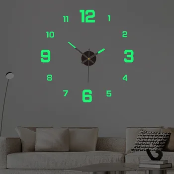 Creative Digital Светещи Часовници Персонализирани Домашни Стенен часовник 