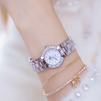 Дамски часовници, са Най-добрата марка за Луксозни 2023, Рокля relogio feminino, Златни дамски ръчен часовник, Кварцов механизъм, С Кристали, Дамски Часовник, Дамски Часовници