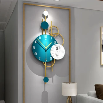 Стенен часовник с Модерен Дизайн, Начало Декор, Дигитални Стенни часовници, без звук, Украса за дома, дневна, ресторант, Занаяти, Часовници Reloj De Pared