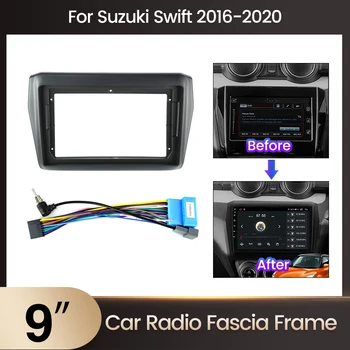 9-Инчов автомобили магнитола Пластмасов панел за Suzuki Swift 2016 + Комплект за закрепване на рамки на таблото на Инсталацията DVD GPS Навигация Предна панел