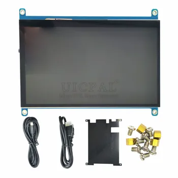 7-инчов IPS сензорен екран за Raspberry Pi 4B 3Б 1024*600 Капацитивен LCD сензорен комплект за Jatson Nano VGA, HDMI,