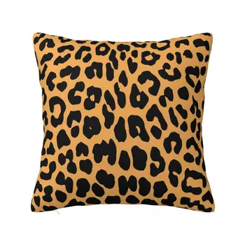 Леопардовая калъфка за възглавница от мека материя, калъфка за декор, калъфка за котки, калъфка за дома, директна доставка, 40x40 см