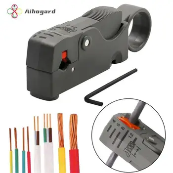 Автоматична Декрустация ABS Проводници, кабели, Въртящи се на Клещи за източване кабел, Инструмент за отстраняване на бои, пресклещи, Коаксиален клещи за отстраняване на бои
