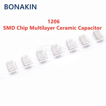20PCS 1206 68NF 50V 100V 250V 683J 0,068 ICF 5% C0G NPO SMD чип многослойни керамични кондензатори