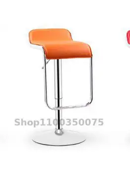 Бар на седалков лифт модерен минималистичен бар стол бар стол с въртяща се облегалка стол за касата стол на рецепцията
