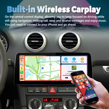 12,3-инчов Автомобилен Плейър с телевизор 1920*720, стерео За Audi A3 S3 RS3 2003-2012, 13 Android, GPS, Мултимедийни главното устройство Carplay