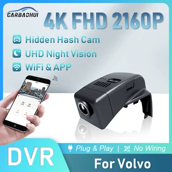 Автомобилен Видеорекордер 4K Камера HD видео Рекордер За Volvo S60 S90 XC40 XC60 XC90 V40 V60 V90 C40 Polestar 2 2012-2022, 4 K 2160P един dashcam