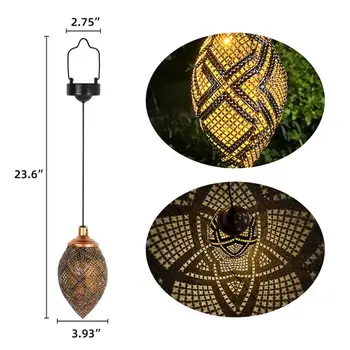 Лампион от железен тел, Выдалбливающий метален окачен лампа, покриване на Абажура, Полилей за всекидневната, Творческа обстановка абажура