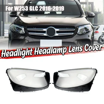 Ляв за Mercedes-Benz W253 GLC 200 250 300 2016-2019 Капак на обектива фаровете на Колата Главоболие Лампа Лампа във формата на Миди на Калъф за Обектив