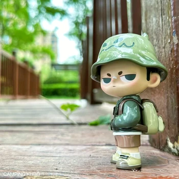 Оригинална фигурка Лагер KUBO Cool Boy Армейского зелен цвят с Нечестивите шапка, играчка за пътуване през джунглата, Художествена колекция, Дизайнерски играчки