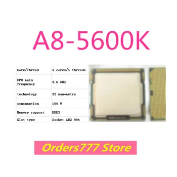 Нов внос на оригинални процесор A8-5600K 5600K 5600 4 ядра 4 потока Socket AM3 3.6 Ghz 100 W 32 нм DDR3 R4 гаранция за качество