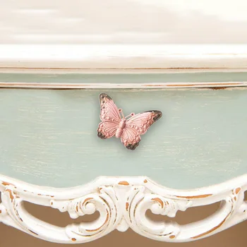 Дръжка-пеперуда В Средиземноморски стил, ретро-гардероб с един дупка, Котешки опашки, да се занимават с двоен отвор и дръжка за чекмедже, стенни дръжка